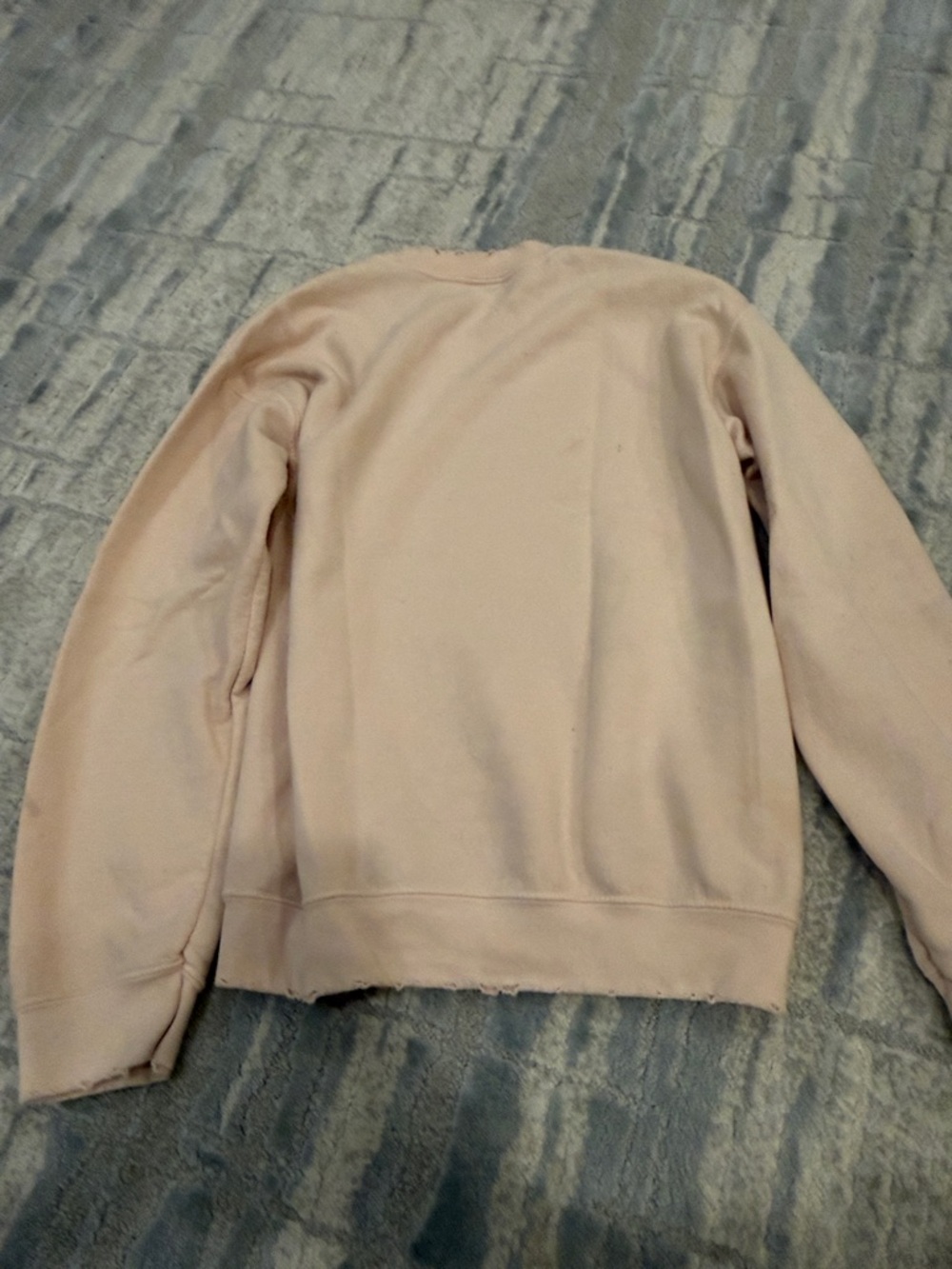 Madeworn Unisex Vintage-Style David Bowie Crewneck Sweatshirt in Blush Pink - Picture 4 of 4